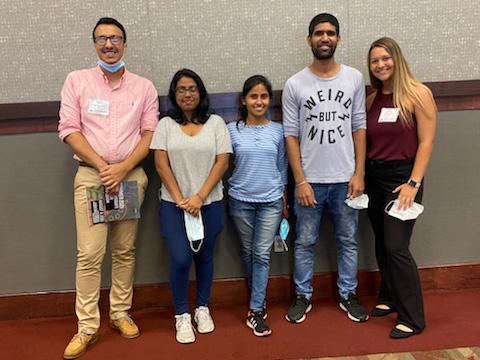 Ibraheem, Radha, Chathuri, Dan, and Madison at the Undergrad Research Festival