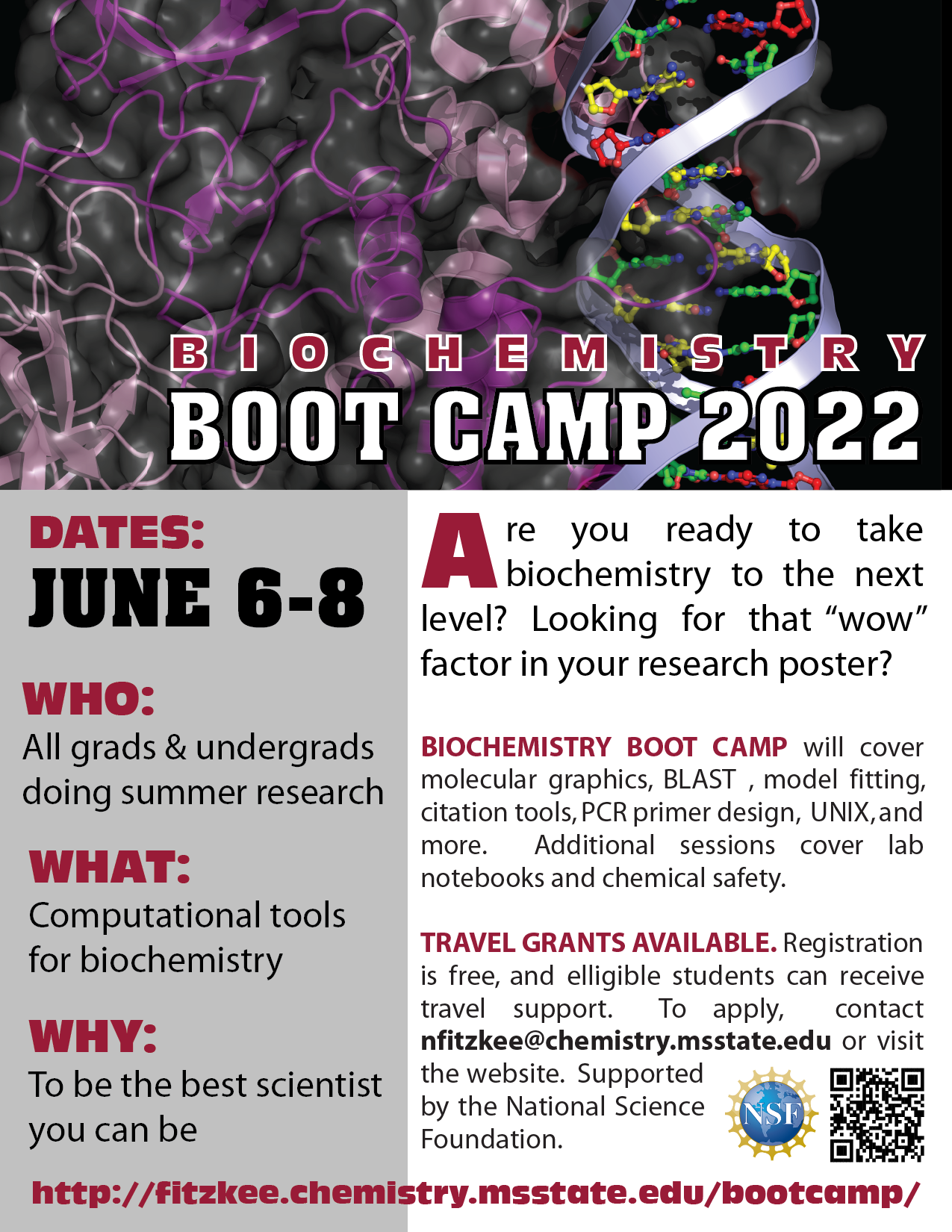 Biochemistry Boot Camp Flier